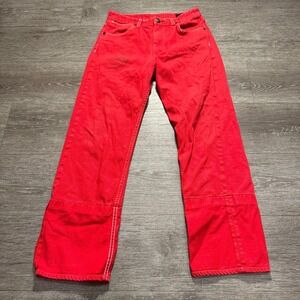 Rag Bone Jeans Womens 27 Red Denim 100% Cotton Slim Straight 27x27 Casual Adult